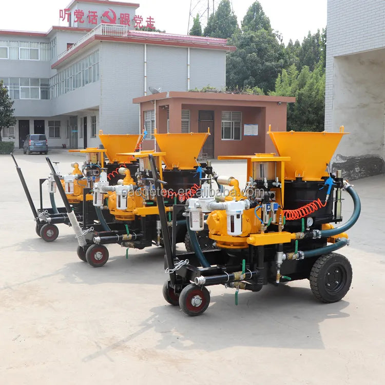 Multifunctional Rotor Type air Motor Driven 10m3/h Dry and Wet Gunite Shotcrete Machine for Spraying and Conveying Concrete