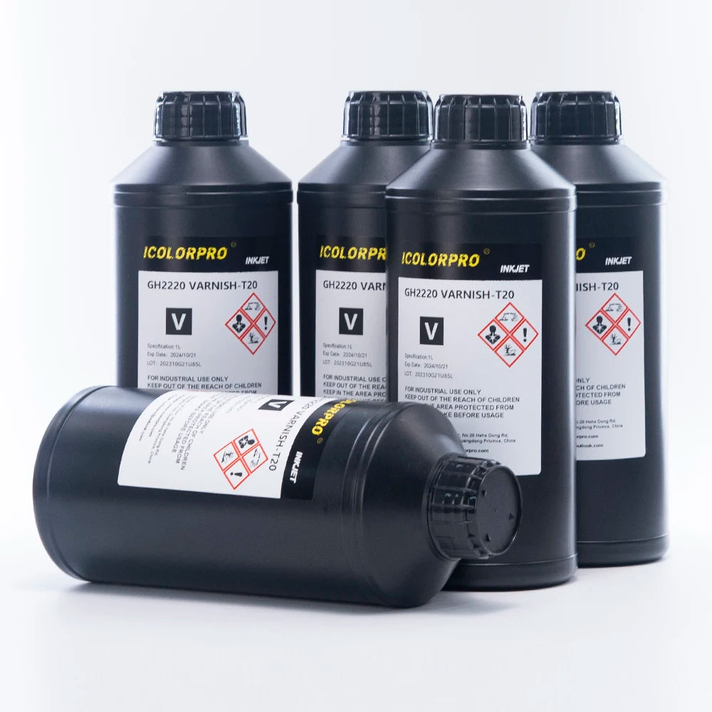 IColorPro 1000ml IColorPro G5i UV Varnish for GH2220 G5i I3200 Printhead