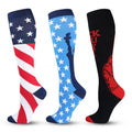Custom Women Men Compression Socks Knee High Stockings for Running Sports