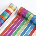 Cute Japanese Glitter Ins DIY Block Masking  Washi Tape Lot  Art Supplies 12rolls/lot