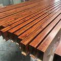 Wooden Grain Metal Ceiling Tiles U-Shaped Aluminum Baffle Aluminum Strip Baffle Ceiling Panel Suspended Ceiling