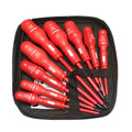 9-Piece Insulated Plastic Handle Industrial-Grade Magnetic Steel Insulated Screwdriver Tool Set
