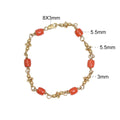 Gold Filled Red Coral Bead Bracelet 5.5mmWeight4.6 Gram DIY for Girlfriend Beadsnice ID 39751
