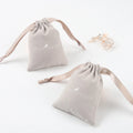 Wholesale Small Cotton Linen Gift Cosmetic Bag Drawstring Cotton Muslin Dust Cosmetic Pouch