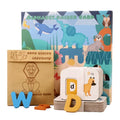 Early Education Toys Wooden Letter Cards Number English Puzzle for Children-Cognitive Science Development