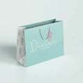 Clothing Brand Cosmetics Skin Care Products Gift Bag Custom logo Light Colored Pattern Printed Paper Bag Ribbon Handle