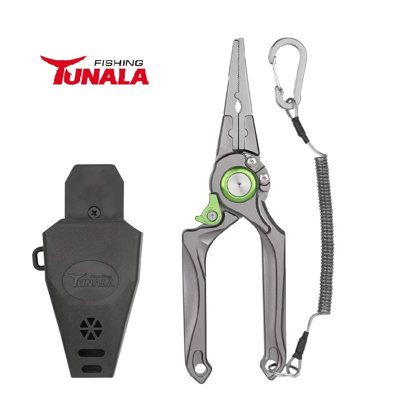 Made in China Fishing Pliers Stainless Steel Clamp Head Fishing Pliers with Sheath and Lanyard