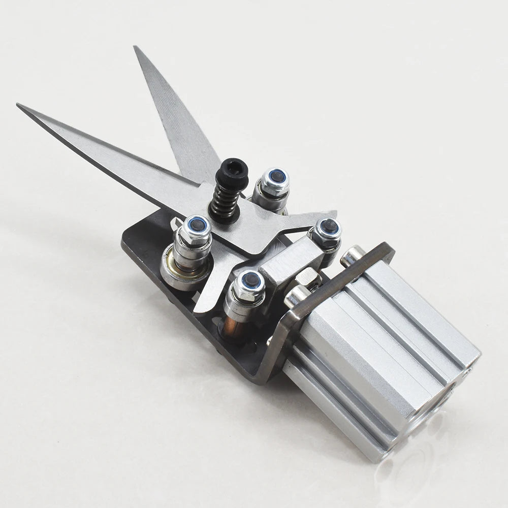 JS200 Double Action Cutting Ear Tape Pneumatic Cylinder Air Compressor Nipper Making Machine Air Cutting Scissor