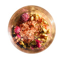 Petal Infused Organic Soothing Effervescent Lavender Rose Essential Oil Bath Salts Premium Himalayan Salt Muscle Relief Bath