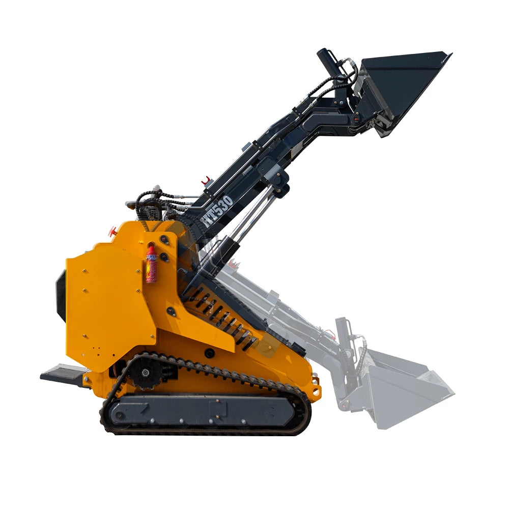 Free Shipping Wheel Grader Mini Skid Steer Loader 500kg Factory Price 1 Ton Multifunctional EPA Euro 5 Crawler Skid Loaders