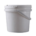 White Food Grade 1L Small Plastic Paint Bucket with Lids