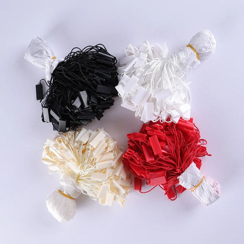 1000 Pieces Per Pack Luxurious Silks Cotton String Hang Tag Seal Rope for Price Tags on Clothes Garment Accessories