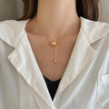 Stainless Steel Snake Herringbone Snake Women Fashion Bead Luxury Necklace