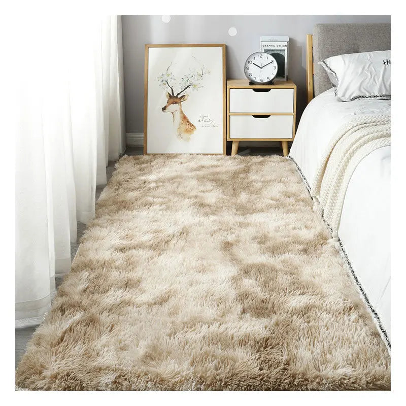 Custom Luxury Area Rug Super Soft Fluffy Faux Fur for Living Room Bedside Modern Style Machine Made