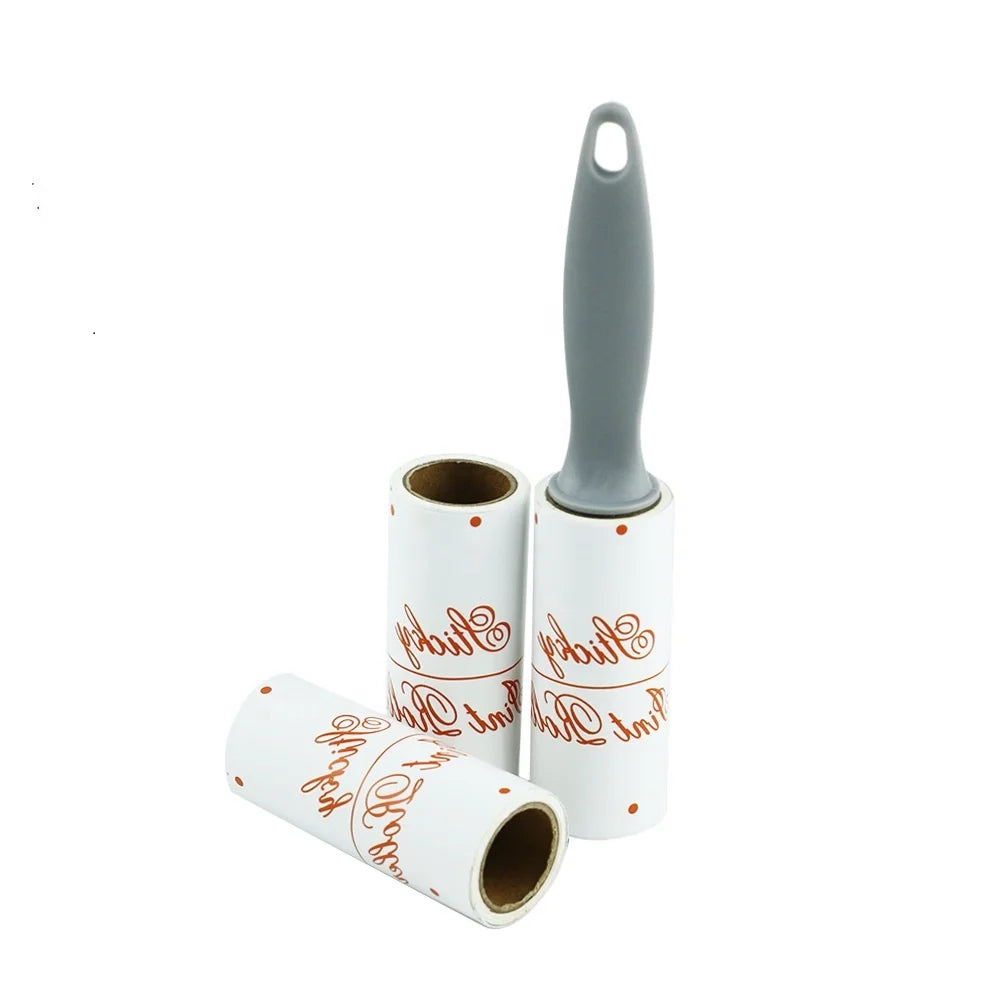 Best Selling 7.5cm Width Mini Removal Slant Tear Portable Remover Roll Self Design Available Custom logo Printing Lint Roller