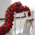 New Design Green Leaves 3d Flower Runner Floral Garland Wedding Table Greenery Toppers For Flower Border Wedding Decoration