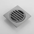 Square Longer Shower Drainer With Removable Grate SUS304 Stainless Steel Anti-odor Rectangle Shower Floor Drain With Catcher