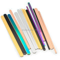 Personalized Stainless Steel Straight Lever Designer Wave DIY Laser Engraving Name Logo Fashion Blank Metal Ornament