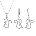 New Sterling Silver Female Cartoon Earrings Cute Pendant Necklace Style Mouse Pendant Animal Earrings Manufacturer