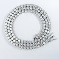 Wholesale 2 3 4 5 6 mm Hiphop Iced Out 925 Sterling Silver VVS Lab Grown Moissanite Diamond Tennis Chain Necklace & Bracelet