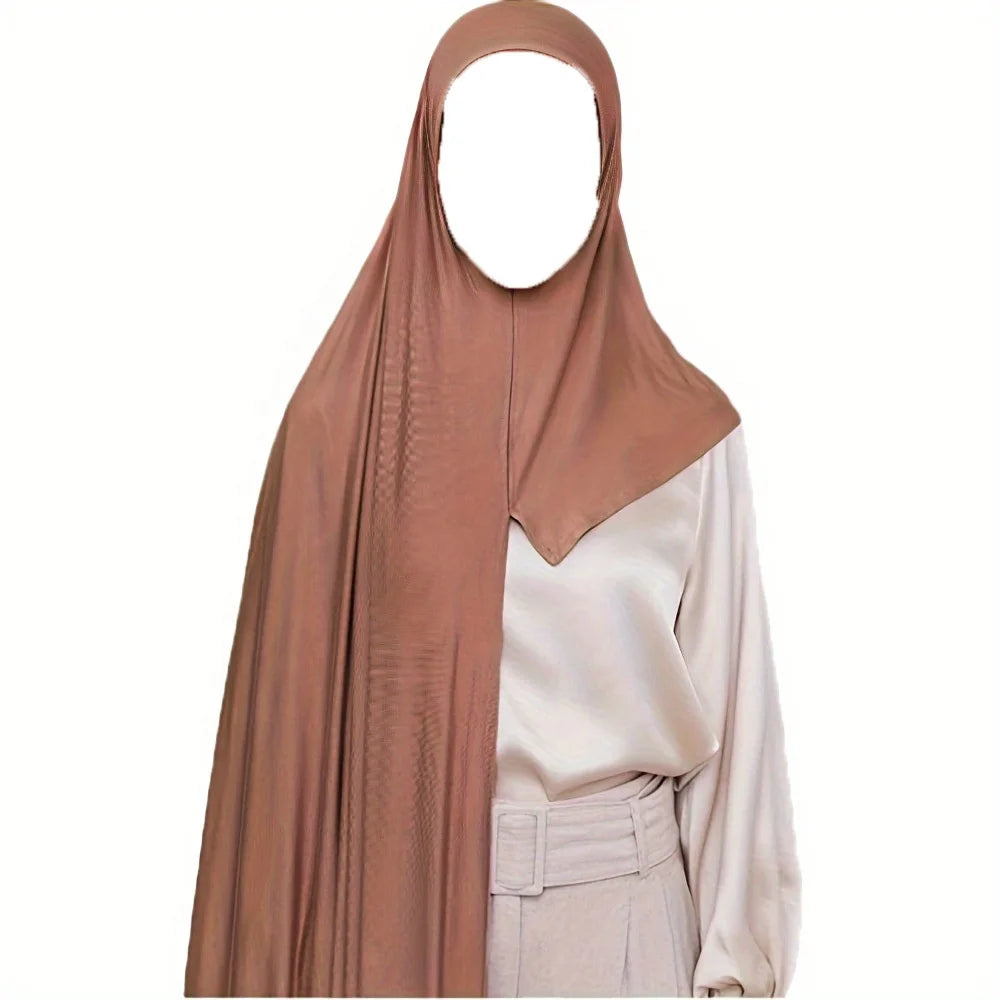 Zifeng OEM Turban Headwrap Premium Stylish Solid Color Muslim Jersey Hijab