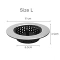 Hot Selling Bathroom Kitchen Silicone and 304 Sink Strainer Sewer Drain Hair Stainless Steel Kitchen Sink Strainer