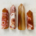 Wholesale Natural Crystals Carnelian Wand Tower Sardonyx Crystal Points
