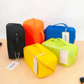 Custom Waterproof Wash Cosmetic Bag Pu Leather Pillow Pouch Bag Makeup Toiletries Bag