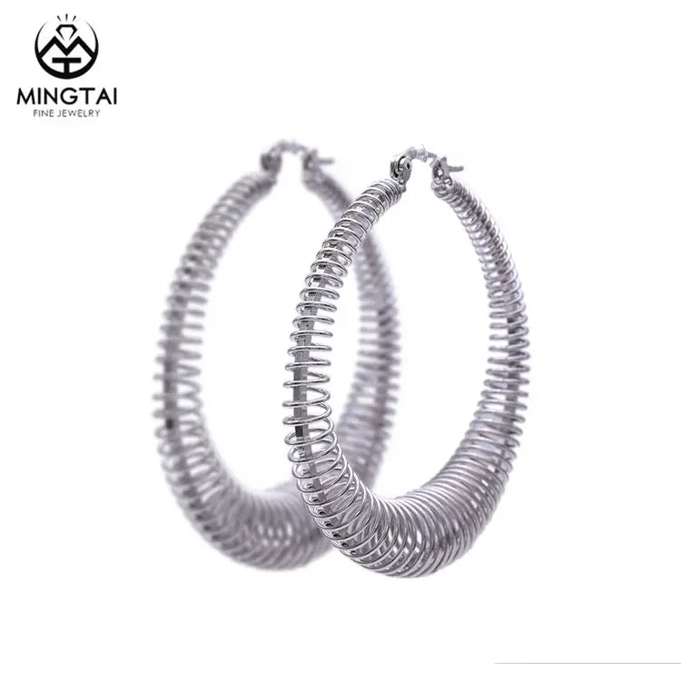 Fashion Gold Plated 925 Sterling Silver Big Chunky Drop Earrings for Women Wedding Gift