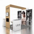 10x10ft Portable Aluminum Exhibition Events Trade Show Shelf Stand Backdrop Display Booth
