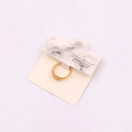 Korean Style 6*10cm Ring Folded Jewelry Packing Display Paper Card with Custom Logo
