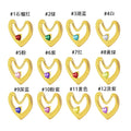 DIY Gold Plated Heart Pendant Charms Kit 12 Rhinestone Inlayed for Fashion Bracelets and Necklaces for Parties and Weddings