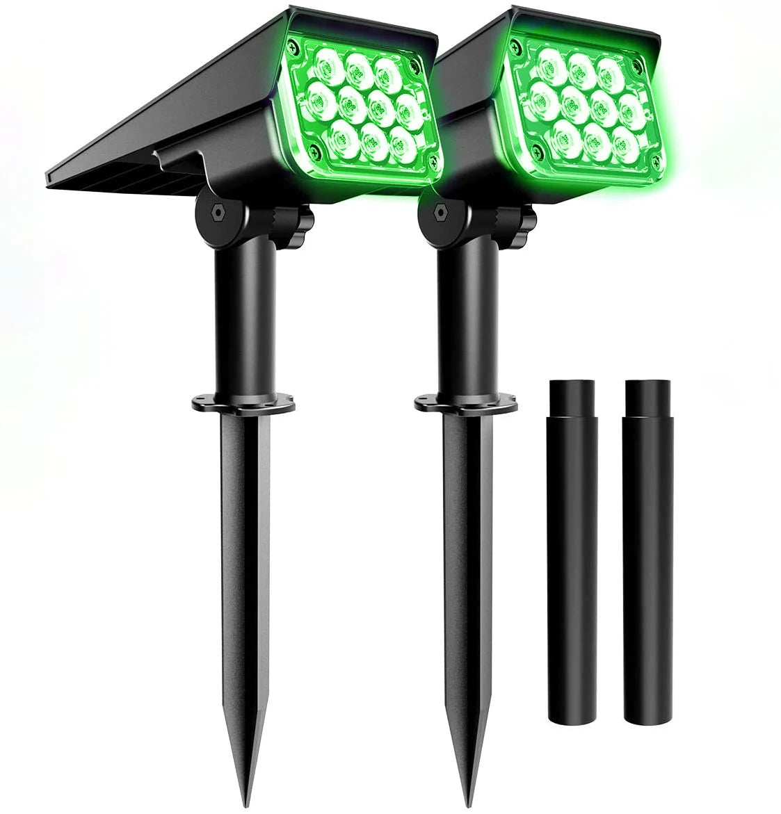 Adjustable Solar Spotlight Solar Garden Light IP65 Solar Power Green Light