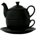 420ml Modern Turquoise Design Tea One Set Hand Painted Black Porcelain China Ceramic Teapot Box Stocked Filter Coffee Drinkware