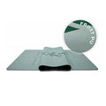 Ecoofit Frosted Matte Sticky Anti Slip Scratch Blue Green Polyurethane PU Rubber 4-5mm Thickness Alignment Bodyline Yoga Mat