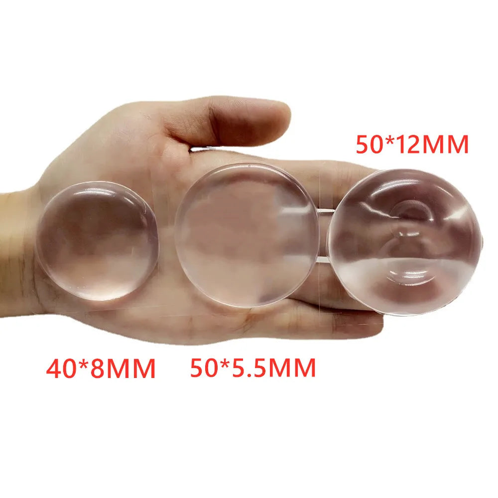 1.57" Door Stops Rubber Door Bumper Guard Door Knob Cover for Wall Shield With Self Adhesive Sticker