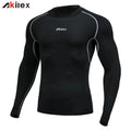 Wholesale New Design Slim Work Out Quick Dry Breathable Compression Spandex Custom logo Fitness Mens Gym Compression Shirt