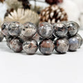Yooperlite Smooth Round Gemstone Loose Beads for Jewelry Making Wholesale Flame Stone Beads