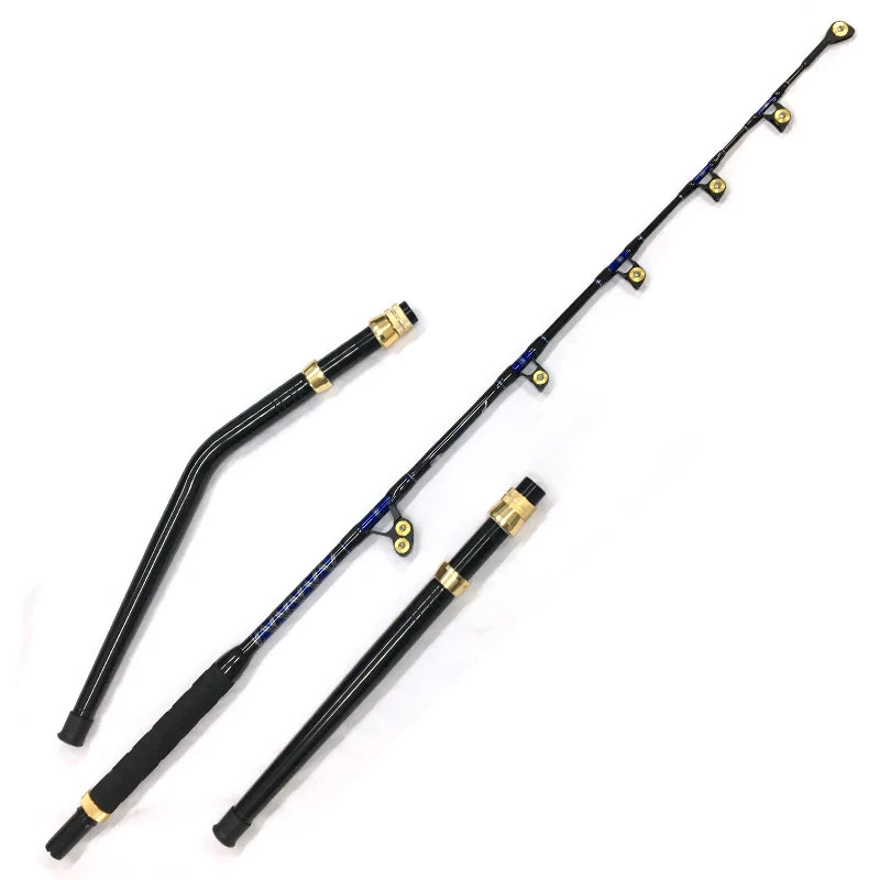 A1 Topline Deep Sea Fishing 130LBS Tuna Shark Boat Game Fishing Rod Straight and Bent Butt Big Game Fishing Trolling Rods
