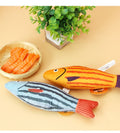Wholesale Catnip Bell Included Cat Plush Fish Toys