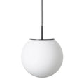 Opal White Round Ball Glass Lamp Shade Lights Industrial Black Wall Sconce Lighting