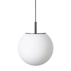 Opal White Round Ball Glass Lamp Shade Lights Industrial Black Wall Sconce Lighting