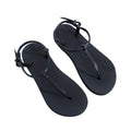 Summer Solid Color Personality Sandals Women's Non-slip Flat Flip-flops Beach Shoes