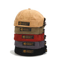 Wholesale Hot Selling Unisex Corduroy Docker Hat Retro Leather Strap Brimless Skull Hat Streetwear