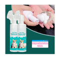 100% Natural Organic Waterless No-Rinse Dry Shampoo Foam With Silicon Brush for Pet Dog Paw Cleaner