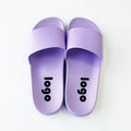 Wholesale Swimming Pool Custom Logo Slide Outdoor PVC Printing Slipper Flip Flops Men Unisex Anti-slip Summer slippers