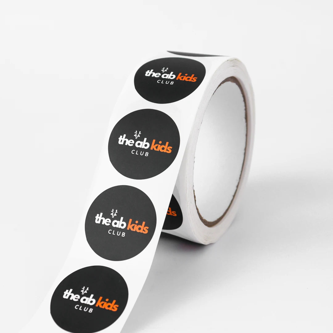 Printing Waterproof Adhesive White Bopp Round Roll Label Custom Logo Stickers for Packaging Label