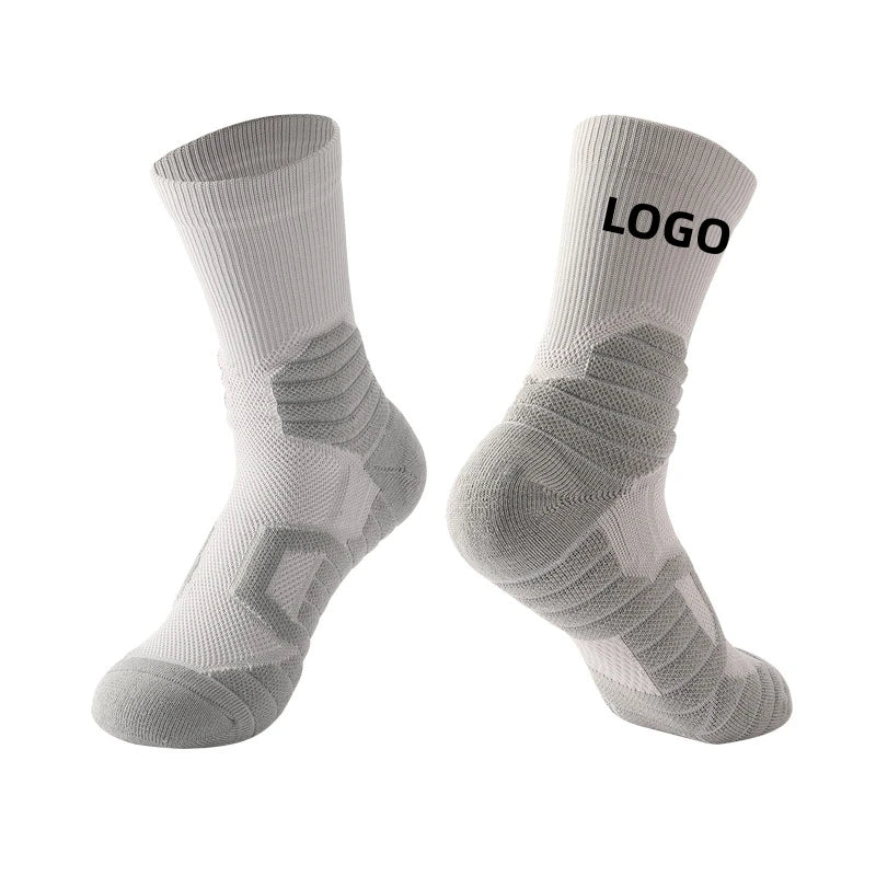 Adult Training Basketball Socks Men's Sports Socks College Hipster High Top Stockings Thickened Elite Towel Socks