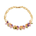 HD Wholesale New Fashion Party Design18k Gold Plated AAA Zircon Jewelry Chain Bracelet for Women