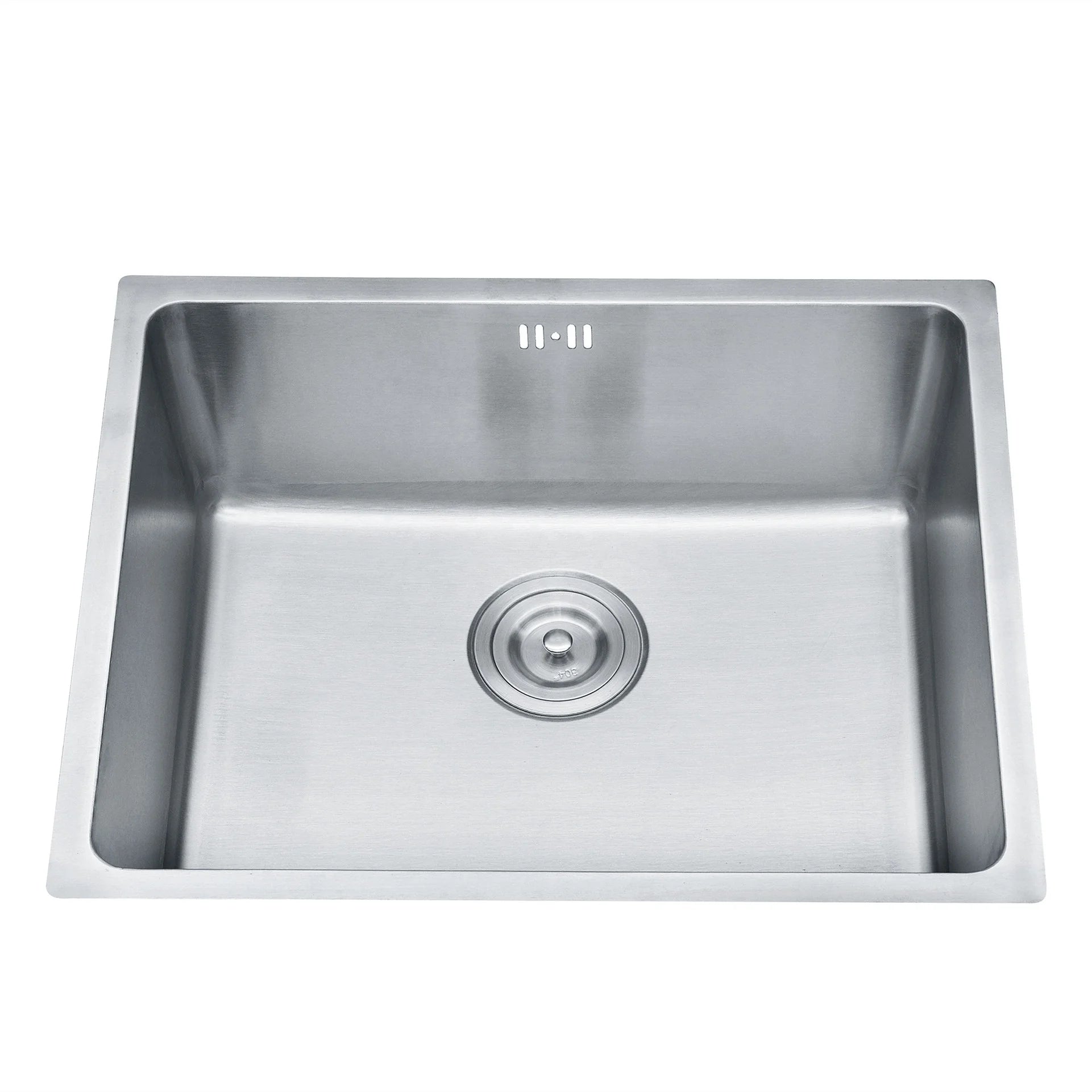 2022 Economical Modern Design Undermount Handmade Square Single Bowl 304 Stainless Steel Kitchen Sink Faucet Polished Surface